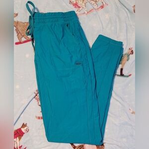 Cherokee Skinny Teal Scrub Pants M